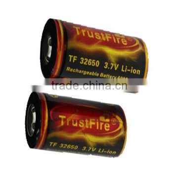 TrustFire 32650 highest capacity 6000mah 3.7v with PCB Li-ion battery