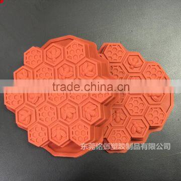 Food Certification Bee Honeycomb Hut Re-useable Silicone Cake Mold Muffin Cupcake Chocolate Mold Cake Pan photo-2