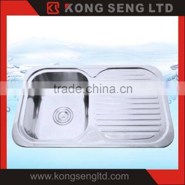 High quality Stainless steel 304 kitchen sink Deep draw Topmount sink -KS-TM-A12-1