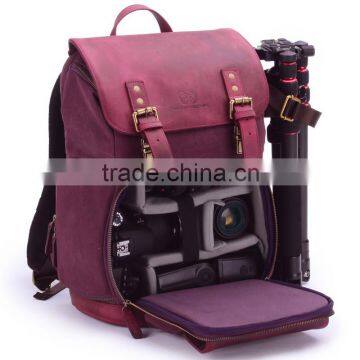 Handmade Vintage Bag Leather Camera Bag for Canon 600d photo-3