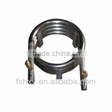 titanium coaxial coil marine a/c heat exchanger for vessel