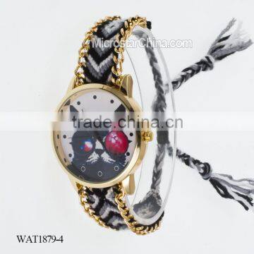 Elastic Knitting Watch Chain Cat Face Quartz Watch Price photo-4