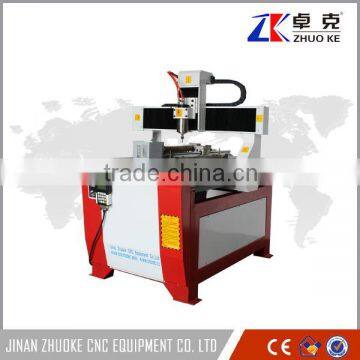 4 Axis Low Noise Advertising CNC Router Machine For Wood Acrylic MDF ZK-6090 600*900MM With DSP Offline Control System