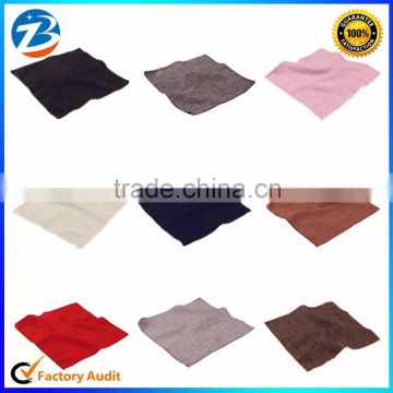 Brand New High Quality Formal Wool Pure Color Pocket Square