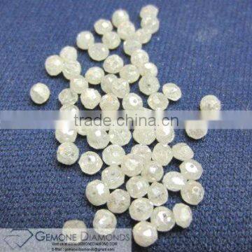 EXCELLENT QUALITY OPAQUE CLARITY NATURAL LOOSE WHITE COLOR FACETED DIAMOD BEADS