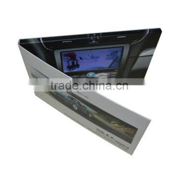 New GIFT!!! A5 cover size 4.3inch wedding invitation card,LCD video brochure,LCD video booklet