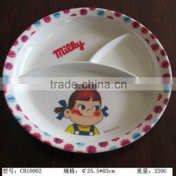 Melamine cute design dessert dishes for kids