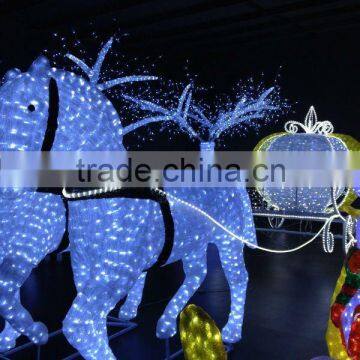 beautiful led christmas gifts, horse and pumkin car crafts motif