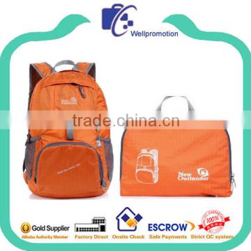 wellpromtion hot selling promotional fashion folding rucksack                        
                                                Quality Choice