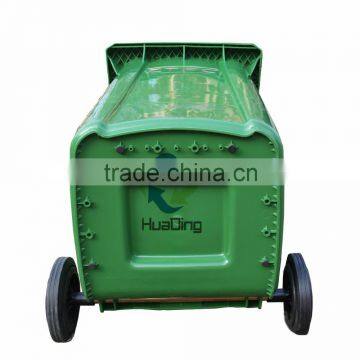 Factory price !!! Top quality outdoor 240 liter plastic waste bin with wheels