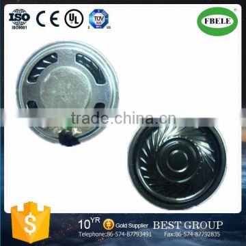 FBF36-5TB 36mm 16 ohm mini 1w flat mylar speaker ROHS (FBELE)