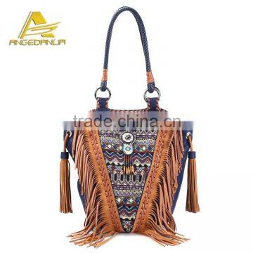 Fashion Ladies Famous Brands Bags vintage Ethnic/BOHO fabric Women Shoulder Bag Ladies bags Manufacturers                        
                                                Quality Choice