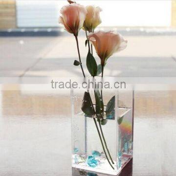 Fashion Crystal Flower Vase Acrylic Transparecy Vases