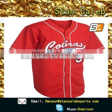 wholesale baseball tee shirts with 100% polyester sublimation printed