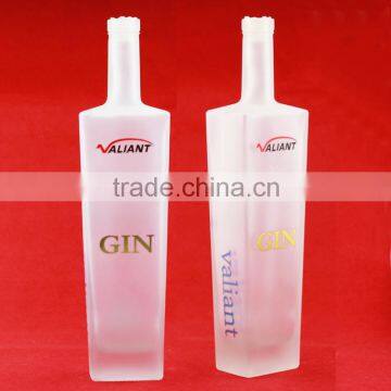 High quality frosted liquor bottle violin shape liquor bottle tequila bottle