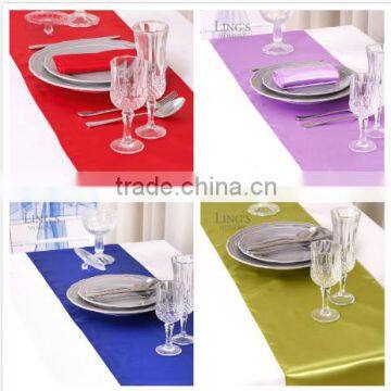 2015 SH Satin Fancy design Banquet Satin Table Runner for round table