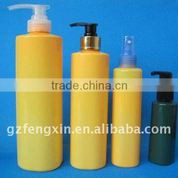 120ml 300ml 450ml 750ml cylindrical PET plastic water bottle for shampoo with pump