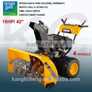 15HP 4 Wheel drive Loncin Snow Thrower KC1542GS-A