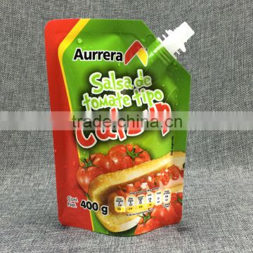 Resealable Plastic Liquid Spout Bag