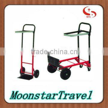 stainless steel hand trolley hand cart trolley big wheel