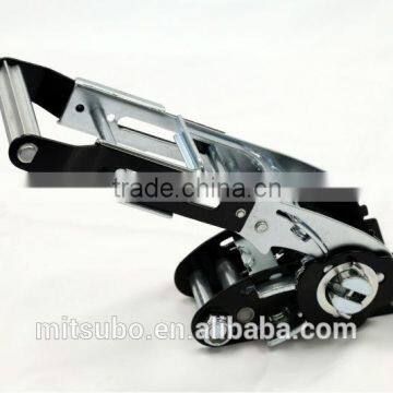 2" Steel Extendable Cargo Lashing Tie Down Strap Ratchet Buckle photo-2