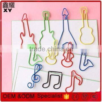 Stationery gift music noted shaped custom colorful paper clips