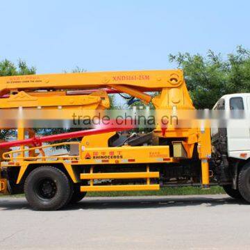 2015 hot sale 22m 25m 28m 32meters concrete pump truck for sale, boom type concrete pump trucks made in China