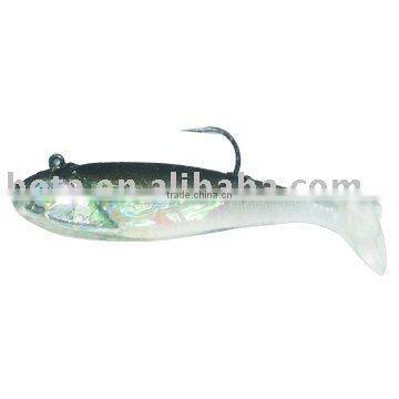 life like soft shad swimbait fishing lure imbeded lead and hooks