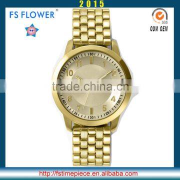 FS FLOWER - Mens Stainless Steel Quartz Goldlis Watch