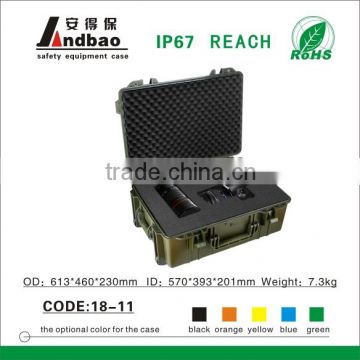 Plastic military shipping cases