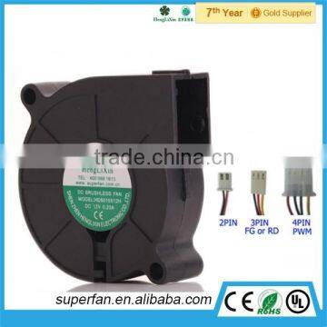 50*50*15mm small blower fan 2P,3P,4P connector fan blower DC fan