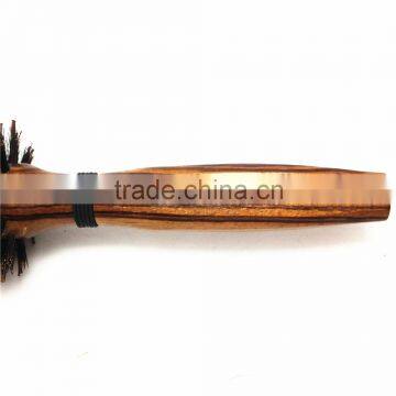 Wholesale Round Wood Wooden 100% Bristle Hair Brush photo-3