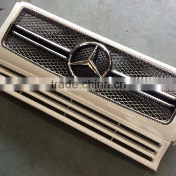 Front grille for Mercedes benz G -Class G63 G65 G500 G32 G55 AMG look silver grill