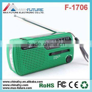 solar radio flashlight,am fm band,with cellphone charger