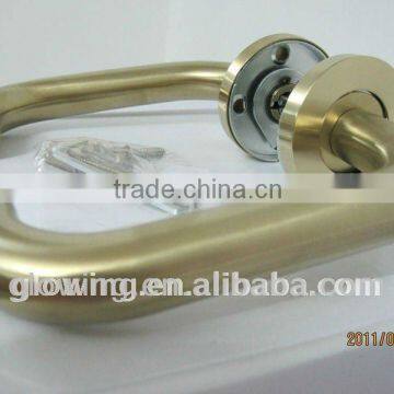 HL001 Stainless Steel Tube Lever Type Industrial Door Handle photo-3