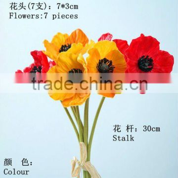 real touch flower artificial wedding flower Poppy