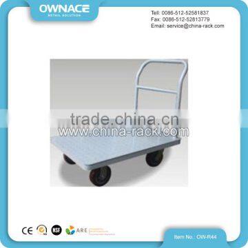 Warehouse steel Platform Hand Push Cart