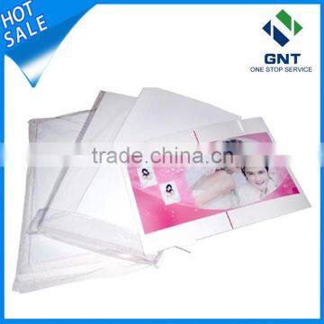 White inkjet plastic pvc printable sheet for double sides printing