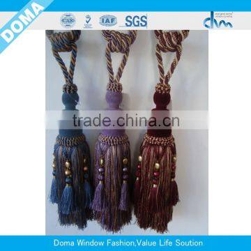 new design Curtain Tiebacks Tassel with Rope