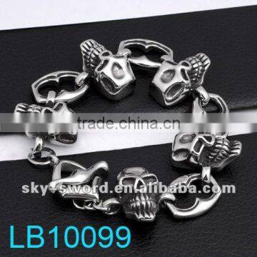 Stainless steel jewelry chain for men 316 stainless steel skull chain