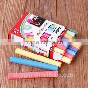 12sticks Color Box Packing Color Chalk/dustless color chalk/school chalk