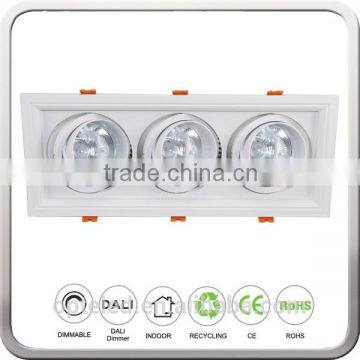New Product 3 Heads Down Light 3x15W 45W Square Led Grille Downlight CE&ROHS 3 Years Warranty photo-6