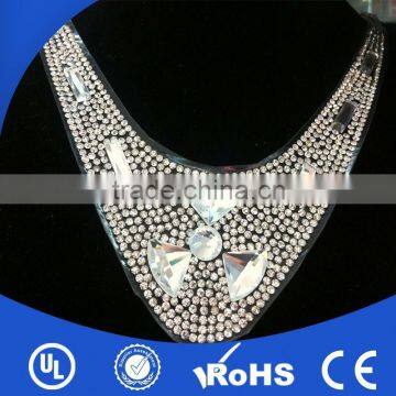 New style crystal wholesale bridal wedding dress rhinestone applique