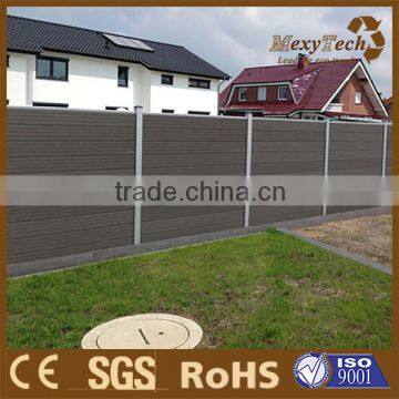 2016 new design outdoor wood plastic composite fence panels