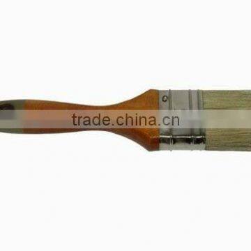 White boiled bristle flat paint brush