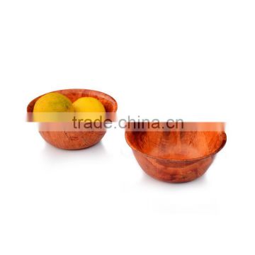 LC600 Little Wood Woven Square Fruit Bowl