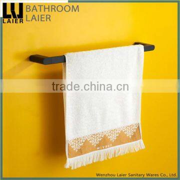 Grooming Bathroom Fittings Zinc Alloy Soft Feeling Bathroom Accessories Wall Mounted Single Towel Bar