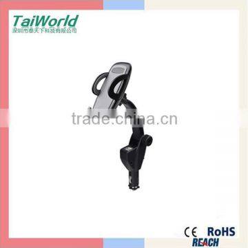 universal dual usb car charger mobile phone charger stand usb car charger