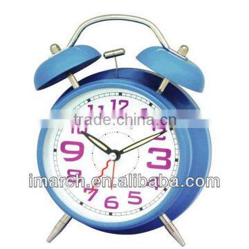 blue twin bell clock,table clock