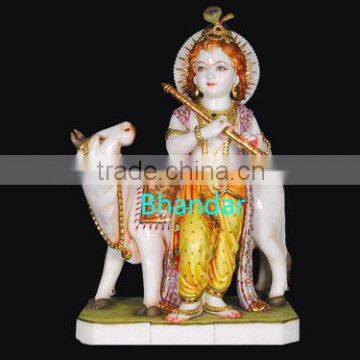 shree krishna marble statue